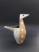 Iparművészeti vállalat madár váza - retro Gorka stílusú kerámia