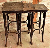 Thonet szervíz asztalok eredeti ritka antik darab !