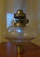 R. DITMAR régi olaj petróleum lüszter lámpa alkatrész tartály