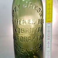 "May János Schiffer és Beck Kőbányai Sörfőraktára Szentes 0.55l" sörösüveg (652)