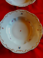 2 db arany tollazott Zsolnay porcelán leveses, mély tányér 