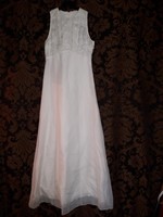 Fehér VOGUE Couture női vintage maxi ruha 38-as 