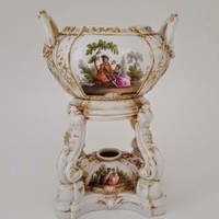 Antik KPM Kézzel Festett Parfümégő 1870