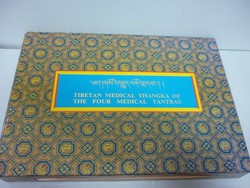 Tibeti gyógyitók könyve TIBETAN MEDICAL THANGKA OF THE FOUR MEDICAL TANTRAS.