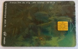 "Jégvirág" - áttetsző telefonkártya  ( 2002 )