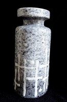 Szürke retro kerámia iparművész váza
