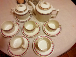 Antik Zsolnay porcelán teás készlet