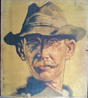 Mácsai István -945- Athenaeum Koloroffset Budapesten készült plakát portré mérete:58cmX66cm