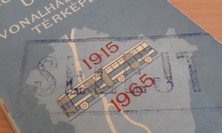 Fővárosi Autóbuszüzem vonalhálózati térképe 1915-1965