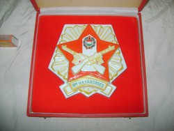 Hollóházi BM Határőrség plakett dobozában