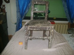Old pine children's chair, small chair, children's chair