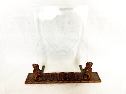 Antique carved table photo holder, photo holder