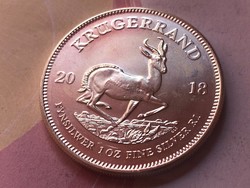 2018 Dél-Afrika Krugerrand ezüst 31,1 gramm 0,999