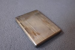 Silver cigarette case with kossuth and romance cigarettes as a gift