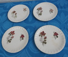 Antique sarreguemines cake plate set