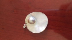 óriás ezüst medál gyöngyház kagyló