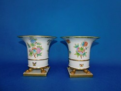 Herendi   Viktória   barokk Körmös váza pár