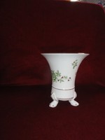 Hollóház porcelain vase, 16 cm high (3 feet). He has!
