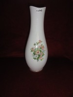 Hollóház porcelain vase. With rose motif. Esztergom basilica with picture. He has!