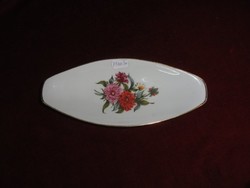 Hollóház porcelain oval bowl, can even be used as a jewelry holder, size 19.5 x 8 cm. He has!