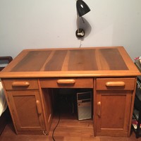 Amerikai típusú art deco jellegű  felújított íróasztal eladó