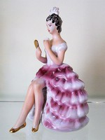 Gyönyörű antik / vintage női porcelán szobor