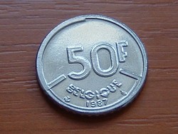 BELGIUM BELGIQUE 50 FRANK 1987