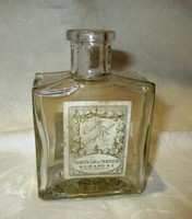 Régi parfümös-kölnis üveg zárjeggyel - Molnár és Moser Budapest