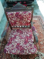 Old German ornate armchair