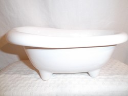 Porcelán - szappantartó -  fürdőkád - nagy - 20 x 12 x 10 cm - hibátlan
