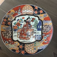 Régi keleti kézzel festett porcelán tányér