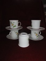 Lowland porcelain tea cup + placemat. He has!