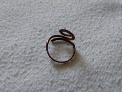 Színes női gyűrű kézműves réz