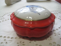 Régi  , Drasche , ékszertartó  , régi jelzássel , átmérő  10 x 6 cm , szép állapot