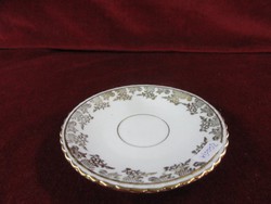 French porcelain, teacup coaster, hand painting, lacy gilded wind. He has!