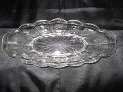 Art deco deco oval polished glass coffee house serving bowl centerpiece is extremely spectacular