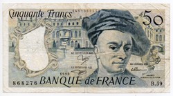 Franciaország 50 francia Frank, 1990