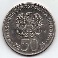 Lengyelország 50 lengyel Zloty, 1983, Sobieski János emlékveret