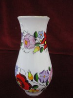 Kalocsai porcelán  váza, 19 cm magas. 