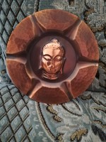 Budha réz falitányér