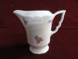 Zsolnay porcelain shield seal, antique milk spout. Leprechaun with a small floral pattern. He has!