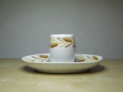 Alt Wien antik porcelán mustáros edény edény 1858 hibátlan biedermeier korszak