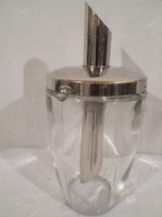 Üveg - Osztrák - retro - cukoradagoló 16 x 7 cm - 3 dl - hibátlan 