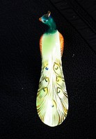 Hand-painted peacock from Kőbánya 13.