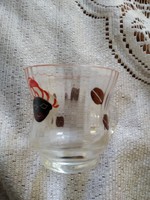 Kézi festésű babkávés szerecsenes kávés pohár  ritka
