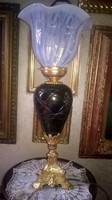 67CM ART NOUVEAU KRALIK TABLE LAMP WITH GILDED DETAILS