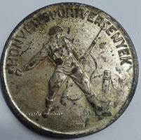 Tibor Jákfalvy Graphic Patriotic Sports Coin Size: 50mm Material: Bronze