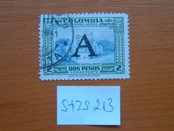 COLOMBIA KOLUMBIA 2 PESOS 1950 Légiposta -  A = "Avianca" S+ZS213