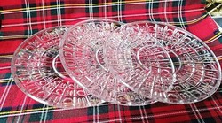 Glass cake plates 3pcs