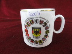Kleiber german bavaria porcelain mug. With the coat of arms of German cities. He has!